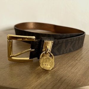 Michael Kors Brown Lock Belt